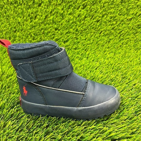 Polo Ralph Lauren Other - Polo Ralph Lauren Gabriel III Baby Size 7C Blue Casual Fleece Lining Shoes Boots